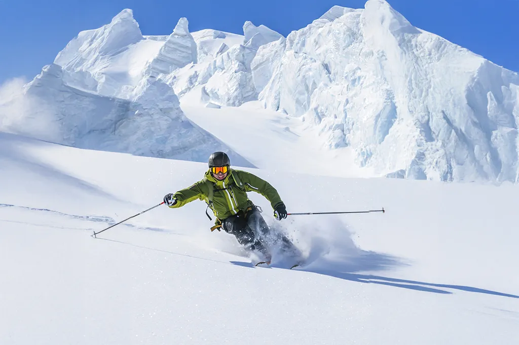 Freeride und Tiefschneeabfahrt in den Dolomiten bei Wolkenstein